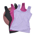 Regata Feminina com botões 100% algodão