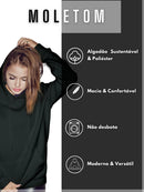 Moletom Feminina Com Capuz Flanelado