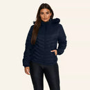 Jaqueta Peluciada Feminina Puffer com Capuz