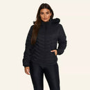 Jaqueta Peluciada Feminina Puffer com Capuz