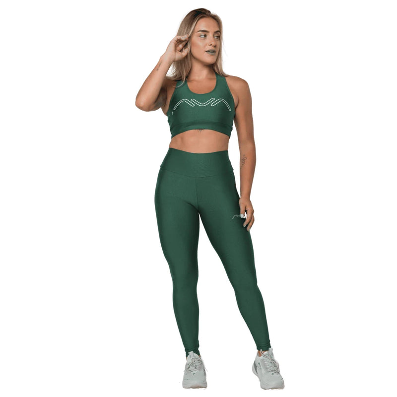 Conjunto Fitness Academia Top e Legging