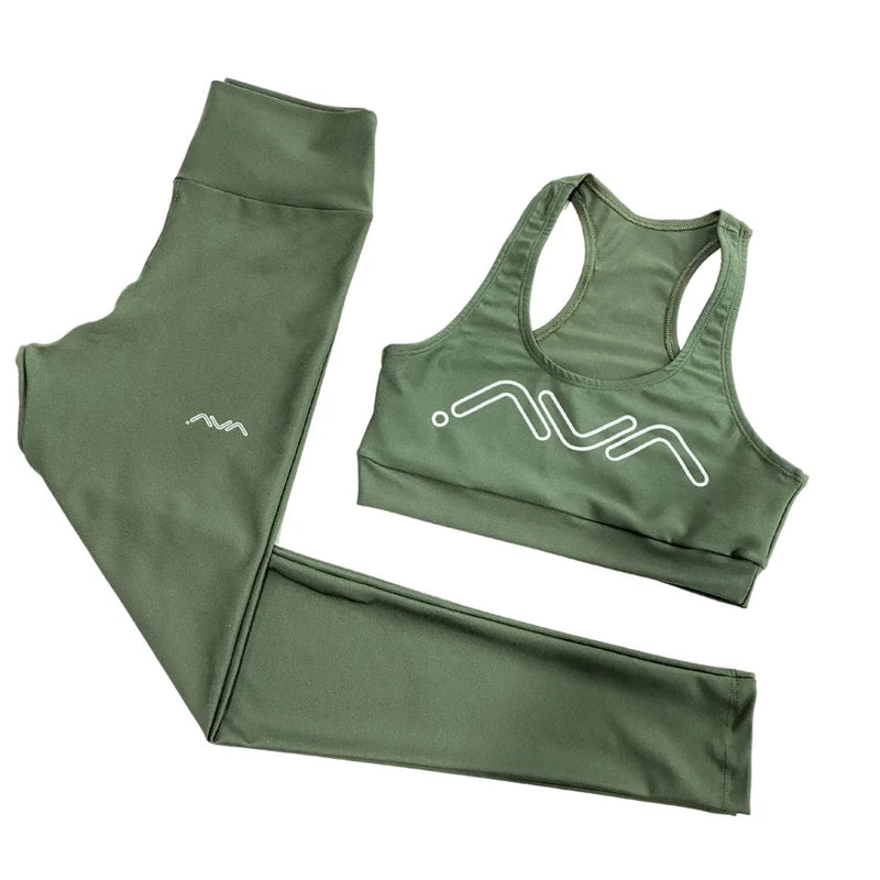 Conjunto Fitness Academia Top e Legging